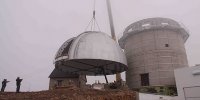 JST250 telescope dome lifting works