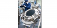 JPCam's cryogenic camera at e2v's clean room during the final acceptance review of the system.