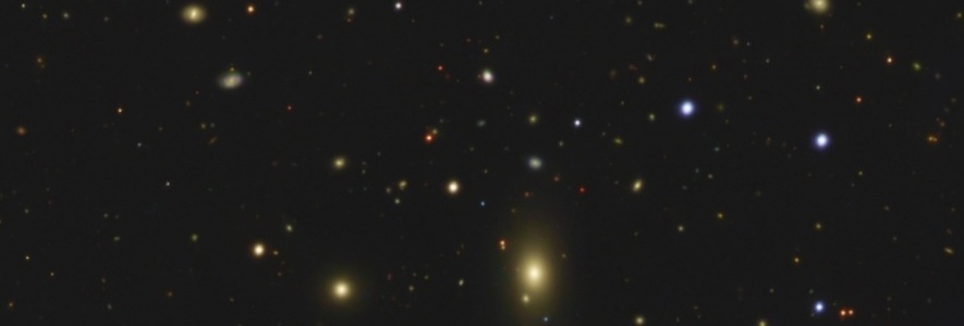  Color image of an area of ​​the sky observed with J-PAS