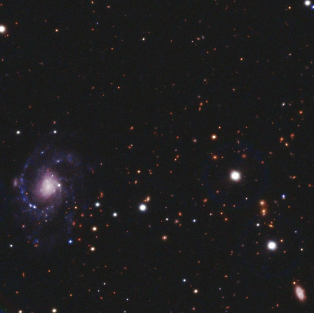 Cutaway of an area of the deep Universe observed by the J-PAS survey. Credit: Jose Luis Lamadrid/CEFCA.